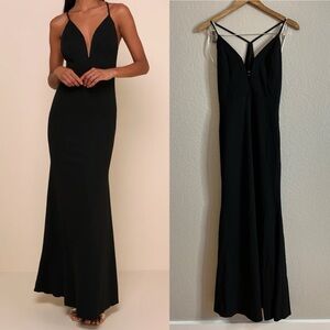 NWOT Amelia Black Sleeveless Maxi Dress